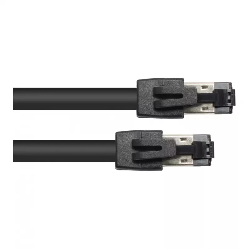 GoodConnections RNS® Cat.8.1 S/FTP Patchkabel, 0,5m, Schwarz, LSZH, 40 Gbit/s, 2000 MHz