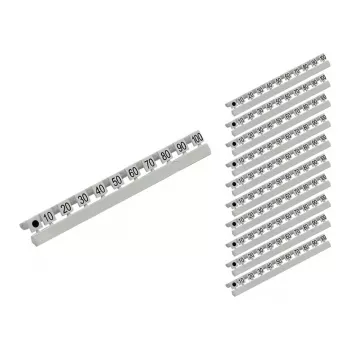 GoodConnections Nummernmarkierer für LC-Glasfaserkabel, Markierung 10 bis 254,00 cm in Zehnerschritten, 10-teiliges Set, Good Connections® (GC-N0071)