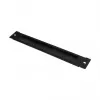 GoodConnections Brush Strip 380 mm x 57 mm für Good Connections 19 inch Wandgehäuse FLAT-Pack (GC-RFxxxS), Tiefschwarz (RAL 9005)