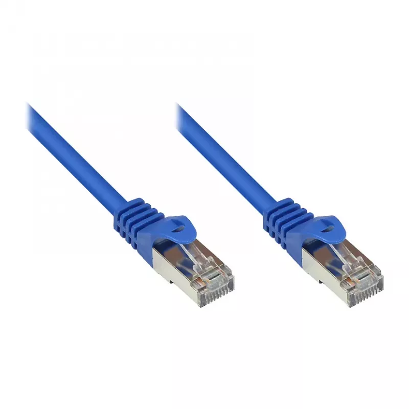 GoodConnections Alcasa RJ45-RJ45 Cat5e Patchkabel 0,15m Gold