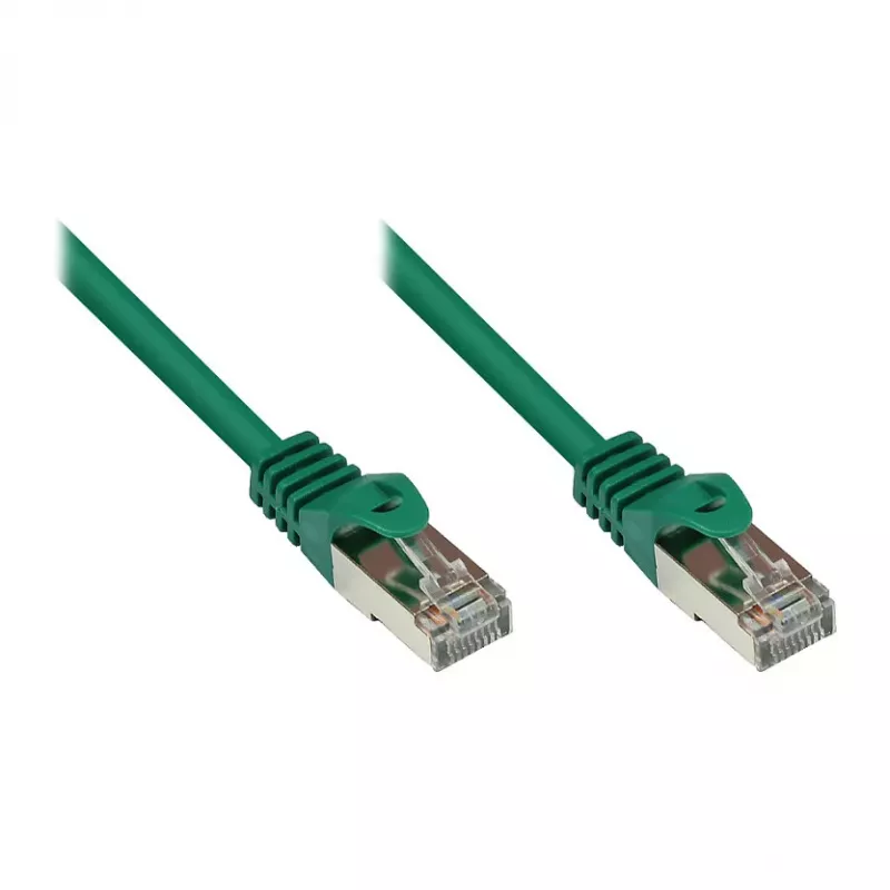 GoodConnections Alcasa RJ45-RJ45 Cat5e UTP Patchkabel 0,15m vergoldet Stecker-Stecker