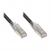 GoodConnections RNS® Patchkabel mit Rastschutz und Verriegelung, Cat. 6A, S/FTP, PiMF, halogenfrei (LSZH), 500 MHz, Schwarz, 2 m