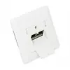 GoodConnections Cat.6A Netzwerk-Wandanschlussdose 2xRJ45 geschirmt Unterputz vertikaler Kabeleingang Signalweiß RAL9003