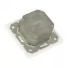 GoodConnections Netzwerkdose Cat. 6, 2xRJ45, geschirmt, Unterputz, designkompatibel, vertikaler Kabeleinführung, Perlweiß RAL 1013 (GC-N0025)