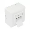 GoodConnections Cat.6 Netzwerkdose, 2xRJ45, geschirmt, Aufputz, vertikaler Kabeleingang, Signalweiß RAL9003 (GC-N0026)