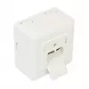 GoodConnections Cat.6 Netzwerk-Wandanschlussdose, 2xRJ45, geschirmt, Aufputz, Perlweiß RAL1013, GC-N0027