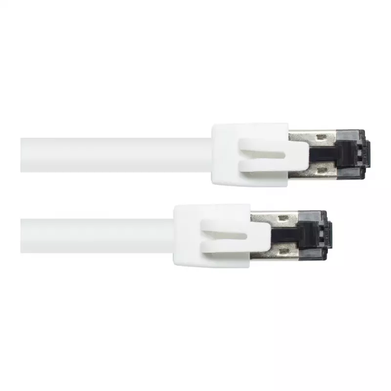 GoodConnections RNS® Cat.8.1 S/FTP Patchkabel, PiMF, LSZH, 2000MHz, 40Gbit/s, Weiß, 0,5m