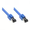 GoodConnections RNS® Patchkabel Cat. 8.1, S/FTP, PiMF, LSZH, 2000MHz, 40Gbit/s, Blau, 0,5m
