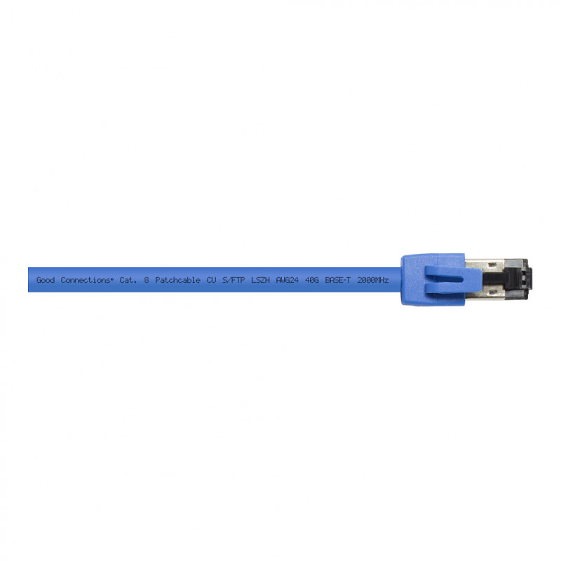 GoodConnections RNS® Cat.8.1 S/FTP PiMF LSZH Patchkabel 1,5m Blau