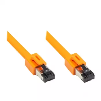 GoodConnections RNS® Cat.8.1 S/FTP Patchkabel, LSZH, 2000MHz, 40Gbit/s, Orange, 1,5m