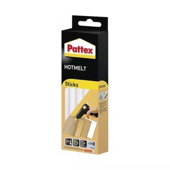 Pattex Hot Glue Sticks Hot Supermatic, 9H PTK6, 6 x 200 mm, 11 mm Durchmesser, Transparent