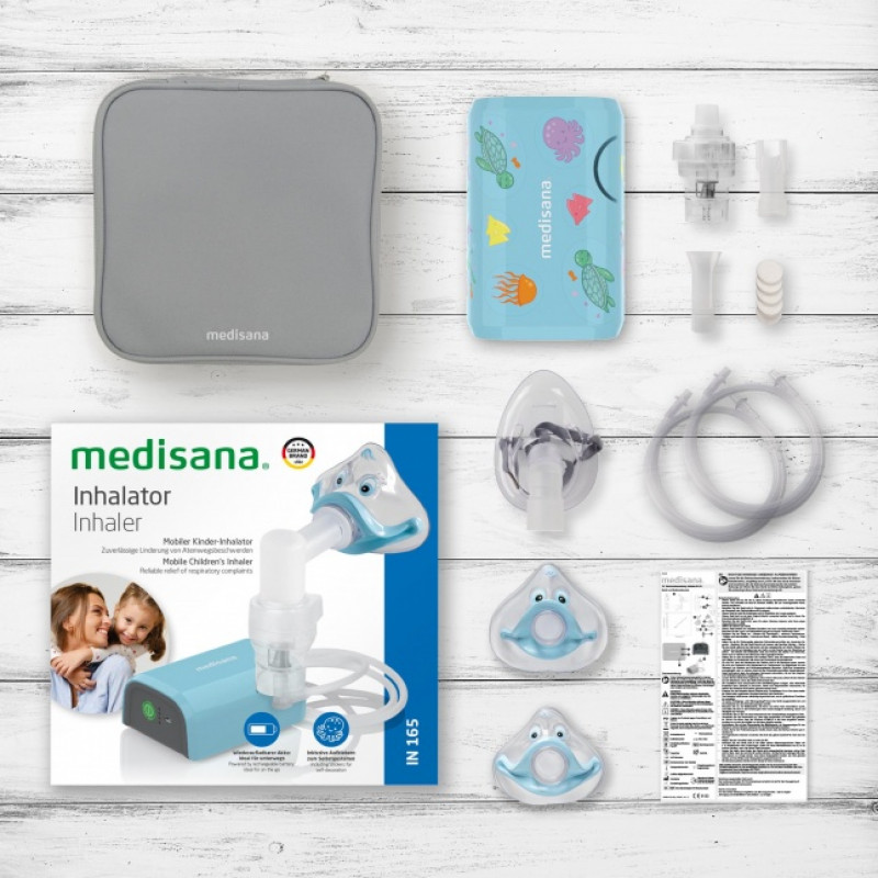 MEDISANA Inhalator IN 165 Kompressor-Vernebler Weiß/Blau