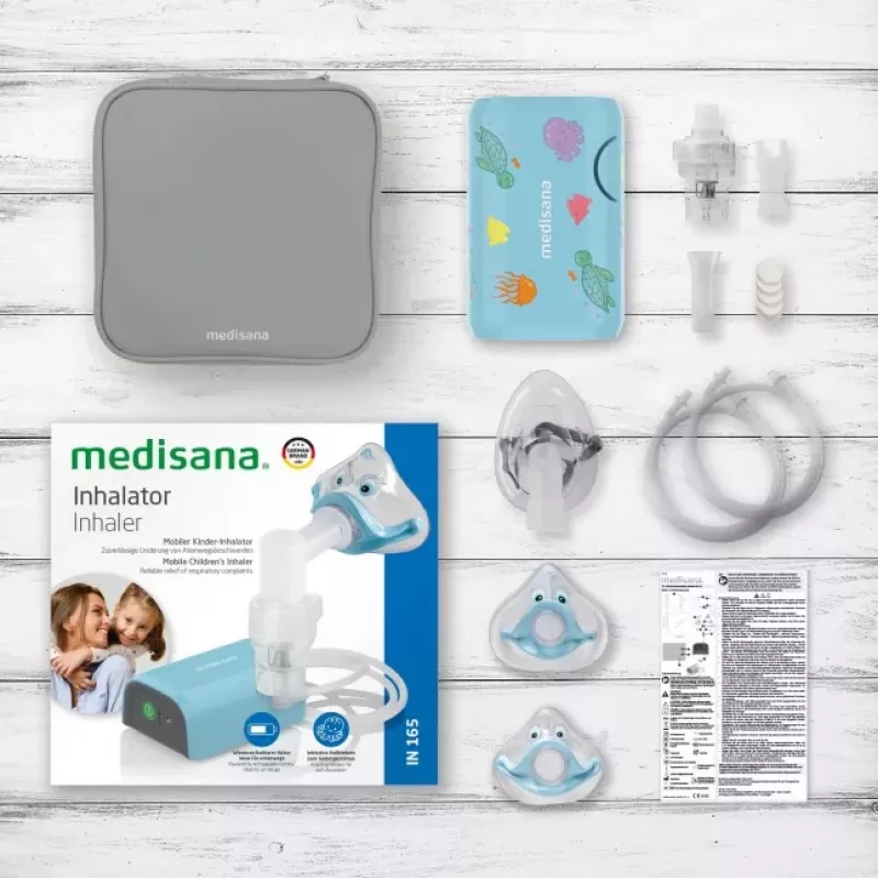 MEDISANA Inhalator IN 165 Kompressor-Vernebler Weiß/Blau