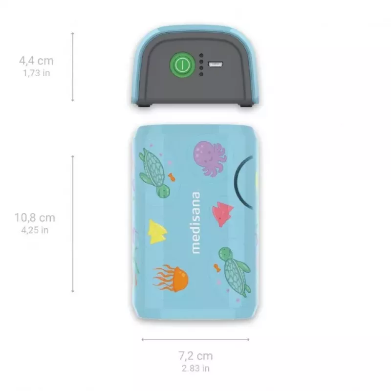 MEDISANA Inhalator IN 165 Kompressor-Vernebler Weiß/Blau