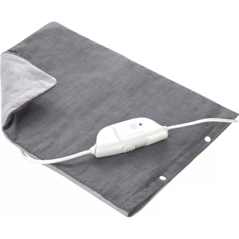 Medisana HP 605 Heizkissen, Grau, 100W, 3 Temperaturstufen, Auto-Abschaltung, waschbares Microfleece