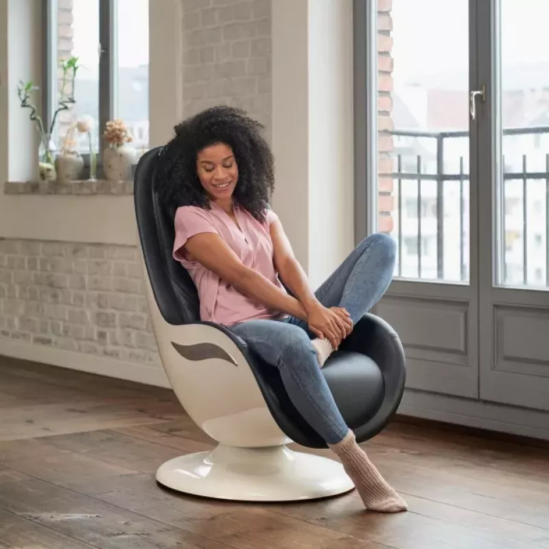 Medisana RS 660 Shiatsu-Massage-Loungesessel mit Wärme, Schwarz