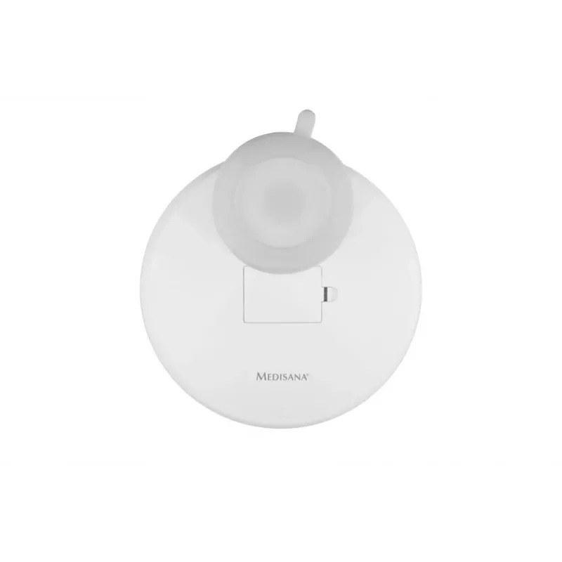 Medisana CM 850 LED Kosmetikspiegel mit 5-facher Vergrößerung, Tageslichtweiß LED, Touch-Sensor, 360° Drehung, Silber