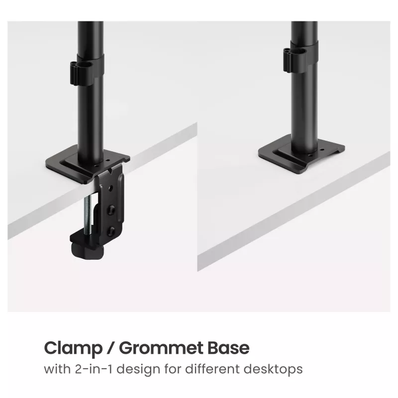 Equip Tischhalterung für 17-32 inch Bildschirme, 360° schwenkbar, 10 kg, schwarz