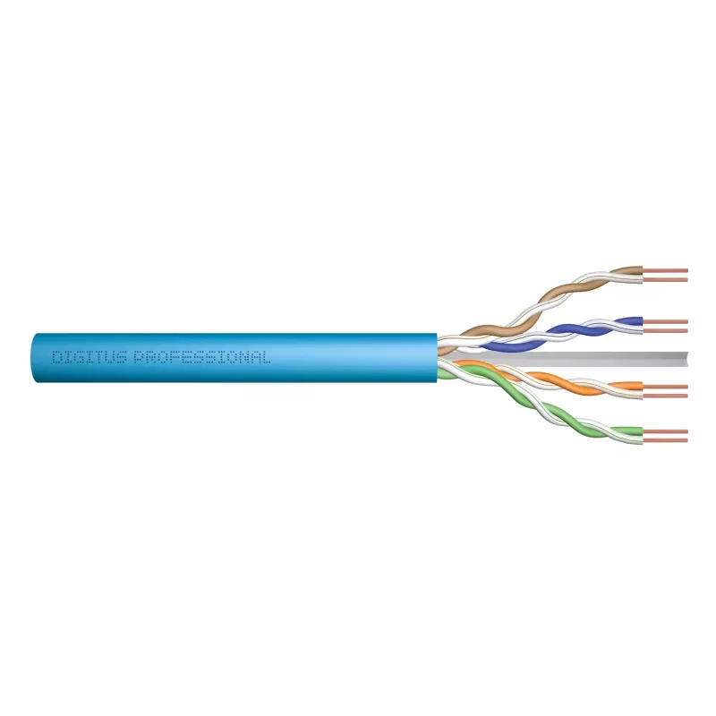 DIGITUS Cat.6A U/UTP B2ca AWG 23/1 LSOH 100m Blue Installationskabel