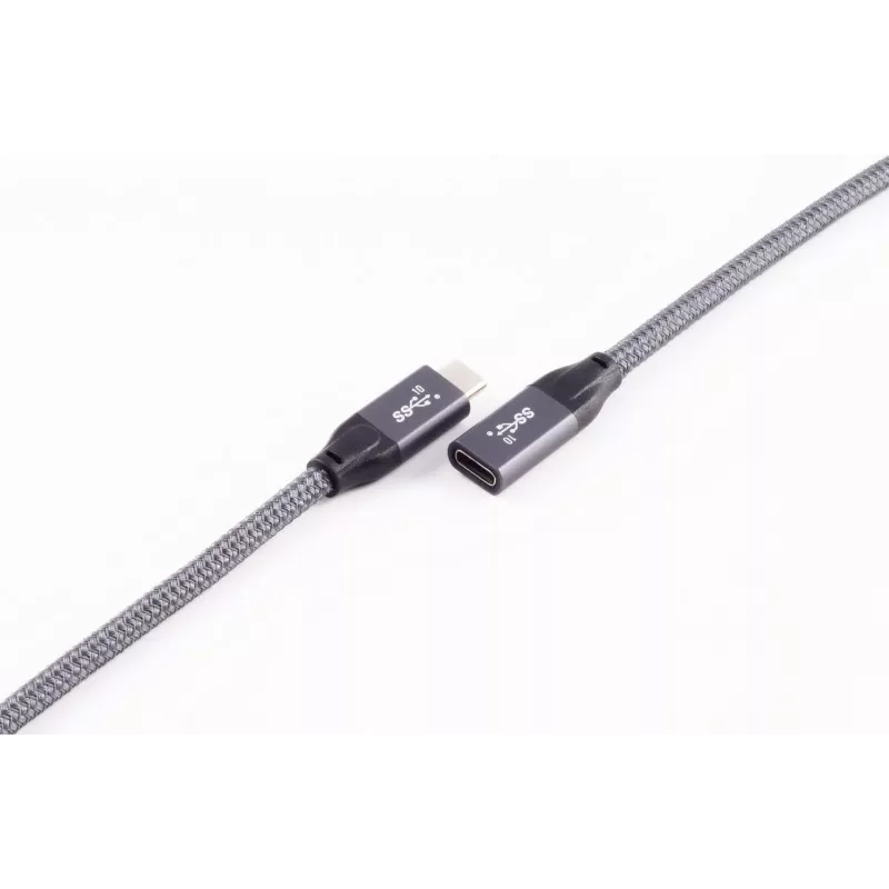 ShiverPeaks BASIC-S USB-C Verlängerungskabel, USB 3.2 Gen 2, 2,0 m, Schwarz