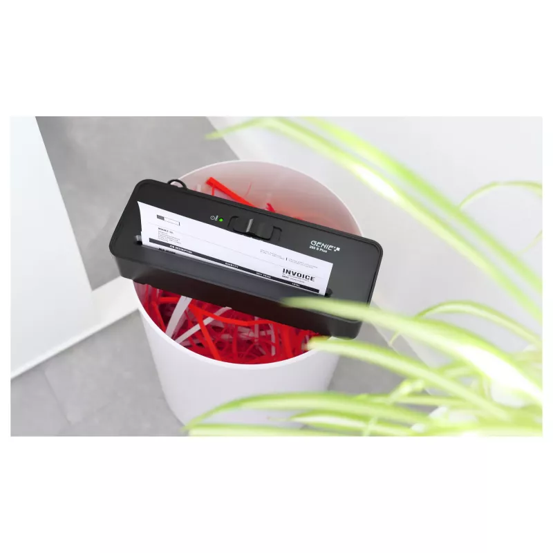 GENIE 260 S Plus Aufsatz-Aktenvernichter Streifenschnitt 6 Blatt Schwarz