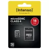 Intenso 16GB MicroSDHC Class 4 Speicherkarte mit SD-Adapter, bis zu 21 MB/s Lesegeschwindigkeit, Schwarz