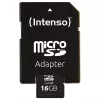 Intenso 16GB MicroSDHC Class 4 Speicherkarte mit SD-Adapter, bis zu 21 MB/s Lesegeschwindigkeit, Schwarz