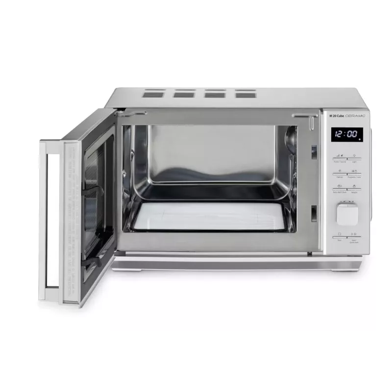 CASO M 20 Cube Mikrowelle 800 W Silber Freistehend