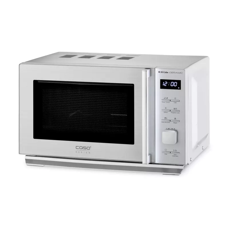 CASO M 20 Cube Mikrowelle 800 W Silber Freistehend