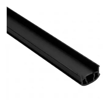 SYNERGY21 LED U-Profil ALU014 PMMA Opal Diffusor Schwarz 2000mm
