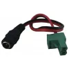 Synergy 21 LED DC Power Jack auf KEFA Phoenix kompatibles Adapterkabel, 5,5x2,1mm Buchse auf 2-poligen Stecker, 15cm, Schwarz