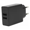 FLEPO NT-USB-103 USB-Ladegerät 2-Port 100-240V AC auf 5V DC 3A 15W Weiß