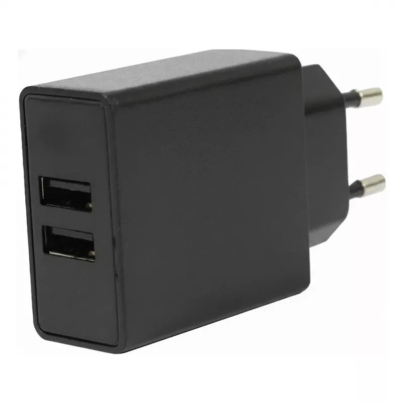FLEPO NT-USB-103 USB-Ladegerät 2-Port 100-240V AC auf 5V DC 3A 15W Weiß
