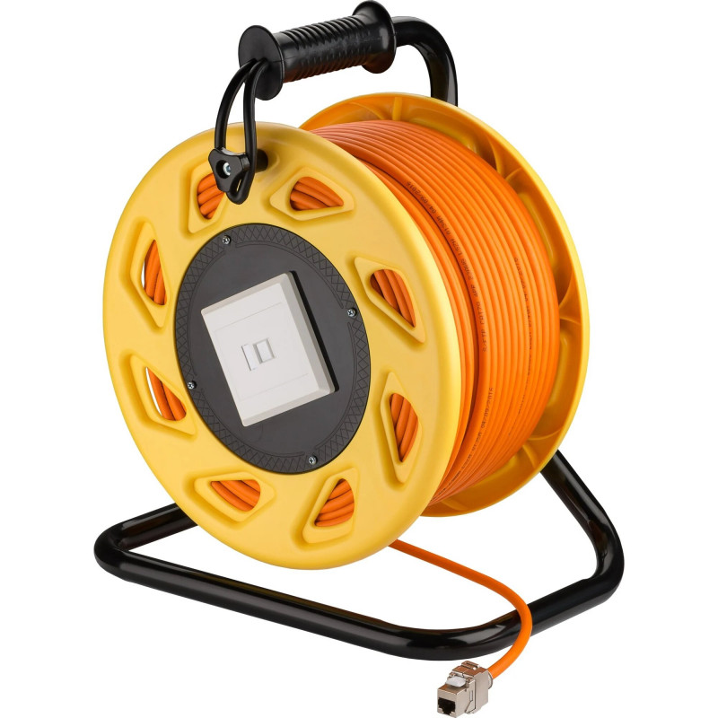 Goobay Portable RJ45 Cat 7A S/FTP Kabeltrommel 90m