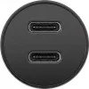 GOOBAY Dual-USB-C PD Auto Fast Charger (Power Delivery), Schwarz - 30W (12/24V) Geeignet für Geräte mit USB-C
