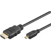 Goobay Ultra High-Speed HDMI Kabel Micro-HDMI 8K 60 Hz 2 m Schwarz
