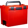 FISCHER L-BOXX FLB 374 Leere Werkzeugkiste, Rot/Schwarz