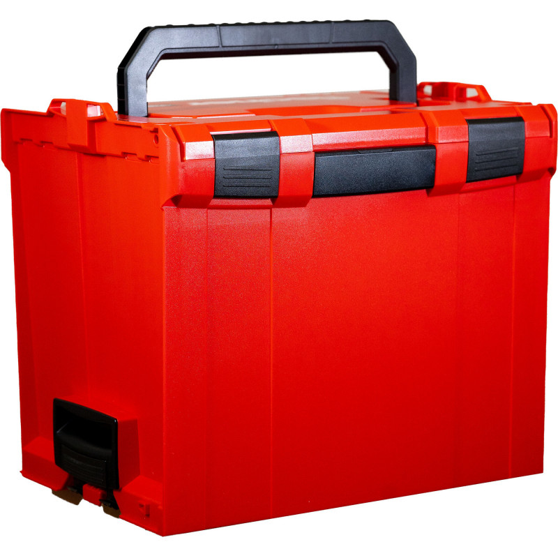 FISCHER L-BOXX FLB 374 Leere Werkzeugkiste, Rot/Schwarz