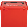 FISCHER L-BOXX FLB 374 Leere Werkzeugkiste, Rot/Schwarz