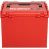 FISCHER L-BOXX FLB 374 Leere Werkzeugkiste, Rot/Schwarz