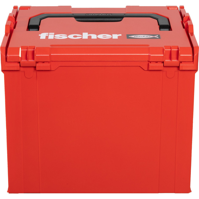 FISCHER L-BOXX FLB 374 Leere Werkzeugkiste, Rot/Schwarz
