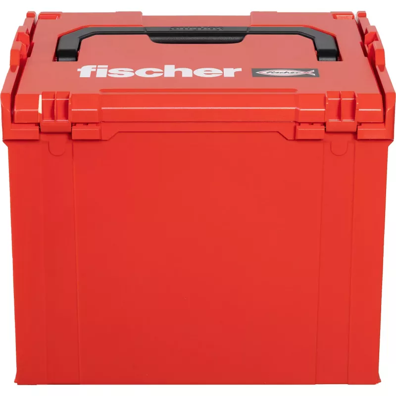 FISCHER L-BOXX FLB 374 Leere Werkzeugkiste, Rot/Schwarz