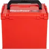 FISCHER L-BOXX FLB 374 Leere Werkzeugkiste, Rot/Schwarz