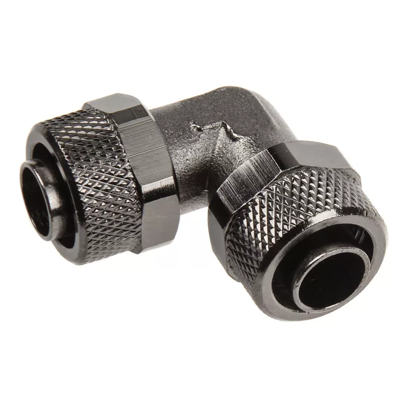 Adapter 90° 13/10mm auf 13/10mm - Nickel Schwarz