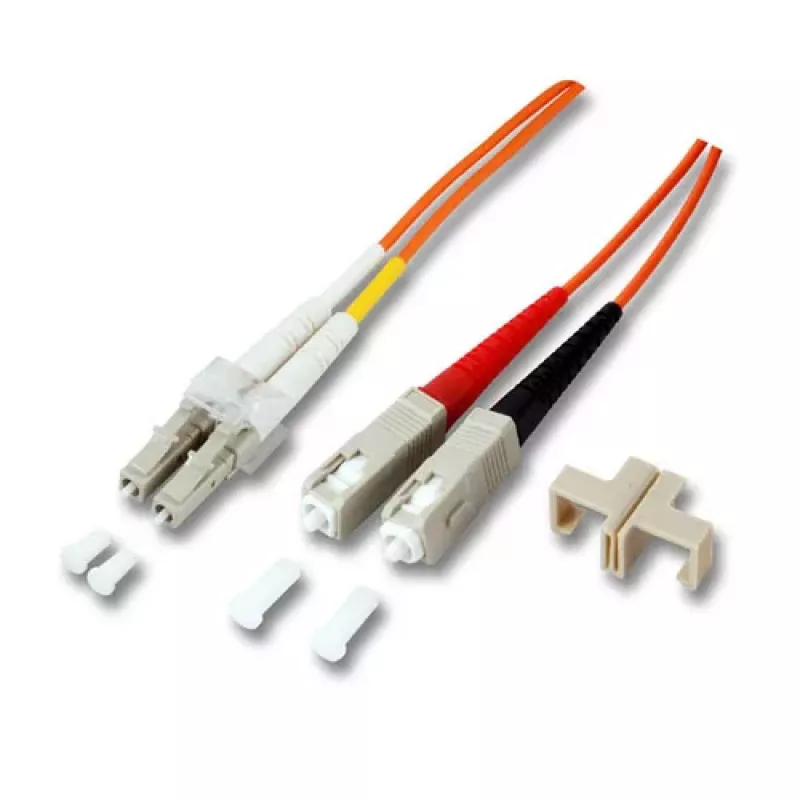 EFB-Elektronik ECOFIBER Duplex Jumper LC-SC 50/125 µm OM2 LSZH Orange 2,0 mm 3 m