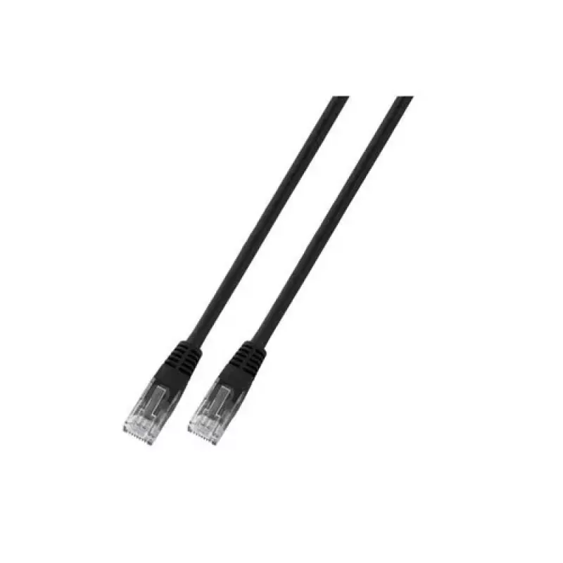 EFB-Elektronik RJ45 Patchkabel Cat.6 U/UTP PVC CCA Schwarz 10m