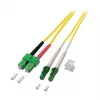 EFB Duplex Patchkabel LC/APC-SC/APC OS2 G652D 10m LSZH 2mm Gelb