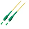 EFB Elektronik Netzwerkkabel SC/APC Singlemode (M) 2m Duplex OS2 LSZH Gelb