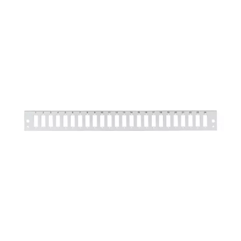 EFB Elektronik Frontplatte 24 x SC Duplex/LC Quad Vertikal, Grau