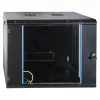EFB 19 inch Wandgehäuse 9U, fest, Einzelabschnitt, RAL 9005, Tiefe 600 mm